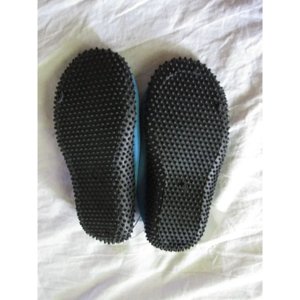 New Wave Runner size 7‎ toddler aqua water sock slip shoes Blue Grey Breathable